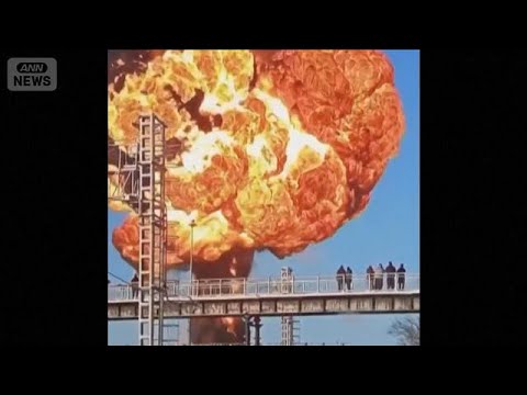 “燃料”を積載　貨物列車が脱線し炎上　ロシア【スーパーJチャンネル】(2026年2月5日) サムネイル