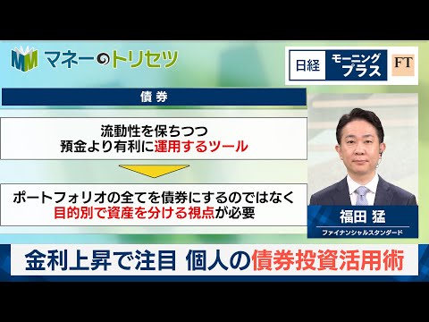 金利上昇で注目　個人の債券投資活用術【日経モープラFT】 サムネイル