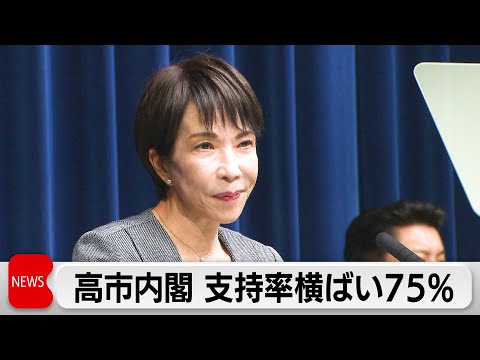 高市内閣支持率75％で前の月と変わらず　日銀利上げは55％が「評価する」 サムネイル