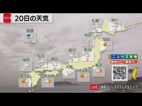 1月20日の天気 サムネイル