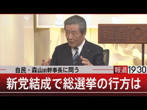 自民・森山前幹事長に問う／新党結成で総選挙の行方は【1月16日(金) 報道1930】 サムネイル