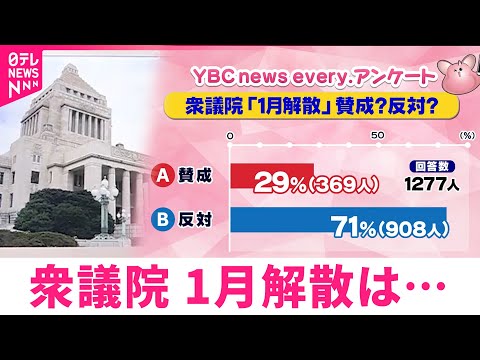 【賛成？反対？】衆議院 1月の解散総選挙 市民の声は　山形　NNNセレクション サムネイル