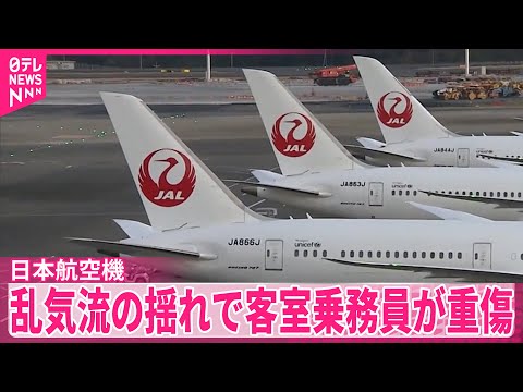 【客室乗務員が重傷】乱気流により機体が揺れ…  日本航空機 サムネイル