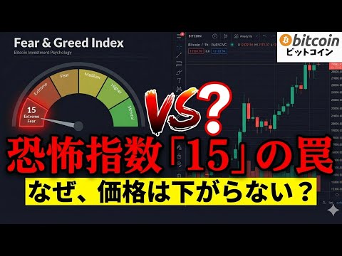 【緊急】ビットコイン恐怖指数「15」の異常事態！でも価格は下がらない理由はコレ！（朝活2057） サムネイル