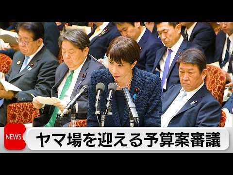 ヤマ場を迎えた2026年度予算案審議　坂本予算委員長の解任決議案を与党の反対多数で否決 サムネイル