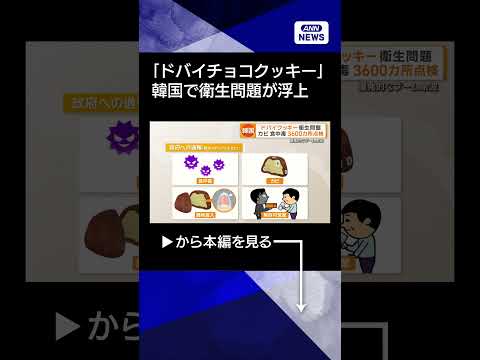 【ニュース】大流行の「ドバイチョコクッキー」に衛生問題浮上　韓国政府が3600カ所を点検shorts サムネイル