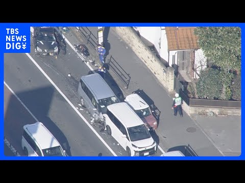 「複数台の車が衝突」車9台が絡む事故 6人けがうち1人意識不明の重体　千葉・稲毛区｜TBS NEWS DIG サムネイル