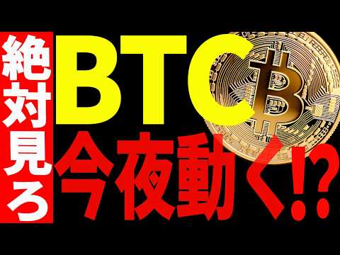 ⚠️ビットコイン今夜動く！？⚠️今後の動きに騙されたくないなら〇〇を見ろ！【仮想通貨】 サムネイル