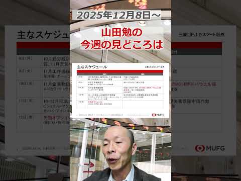 今週の見どころは？2025年12月8日～ 投資 日経平均 shorts サムネイル