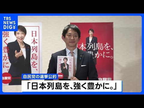 「日本列島を、強く豊かに。」 自民党が衆議院選挙の公約発表｜TBS NEWS DIG サムネイル