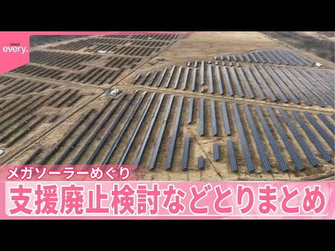 【メガソーラー】新規事業の支援廃止検討など  政府が対策パッケージとりまとめ サムネイル