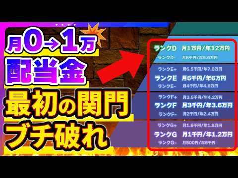 【保存版】配当金ピラミッド初級ゾーン完全解説｜G〜Dを段階別に解説｜月0円→1万円まで サムネイル