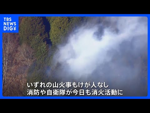 群馬と神奈川で「山火事」相次ぐ　いずれも鎮火に至らず、消防や自衛隊がきょう朝から消火活動を再開する予定｜TBS NEW… サムネイル