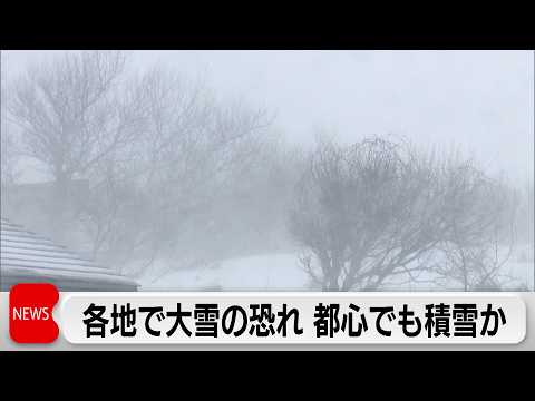 北海道は猛吹雪に　日曜日は東京23区で積雪も サムネイル