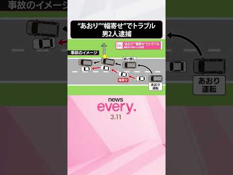 【“あおり”“幅寄せ”】発端は追い越しをめぐるトラブル  運転手の男2人を逮捕  shorts サムネイル