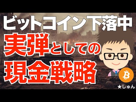 ビットコイン（BTC）下落中！〜「実弾」としての攻めの現金戦略！ サムネイル