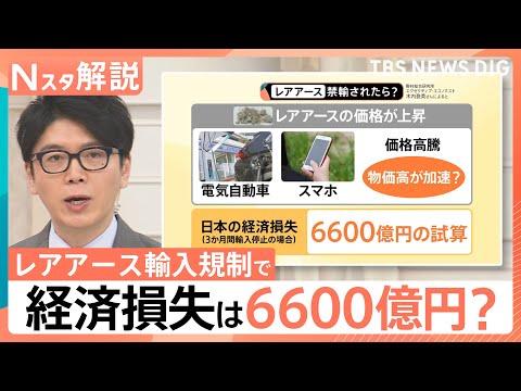 経済損失6600億円試算も 中国“レアアース輸出規制”したら…？専門家が指摘する「中国への跳ね返り」【Nスタ解説】｜T… サムネイル