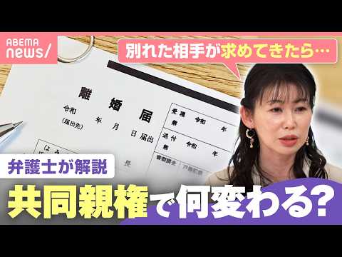 【共同親権】転居・進学も“離婚した夫婦”双方の同意が必要に？養育費は？「子どもの利益を守る」制度も…何が変わる？弁護士… サムネイル