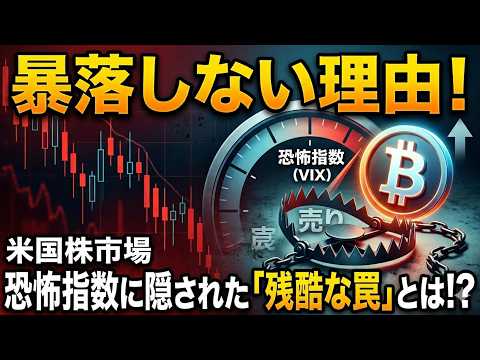 【仮想通貨 ビットコイン】続報・米国株安でも下落しない理由！恐怖指数に隠された「残酷な罠」とは！？（朝活2086）【暗… サムネイル