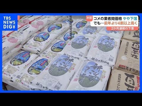 去年12月のコメ「相対取引価格」は3万6075円　前の月より下落も高止まり続く｜TBS NEWS DIG サムネイル
