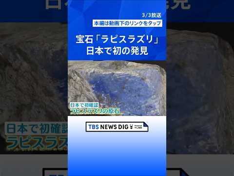 瑠璃色の宝石「ラピスラズリ」 日本で初めて確認！新潟・糸魚川市｜TBS NEWS DIG shorts サムネイル