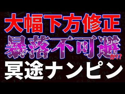 大幅下方修正で暴落不可避か⁉冥途ナンピン銘柄 サムネイル