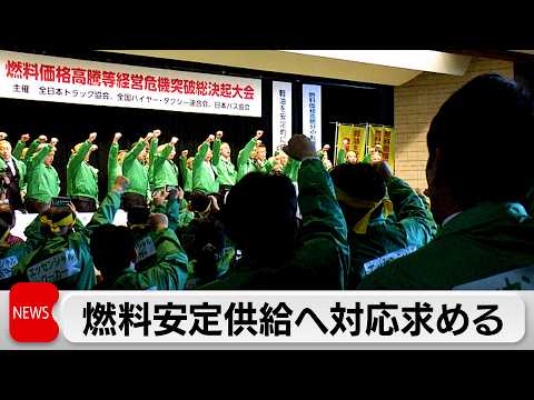 燃料安定供給の体制整備を 運送業界3団体が決起大会 サムネイル
