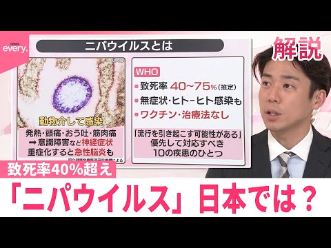 【みんなのギモン】致死率40％超え「ニパウイルス」日本では？ サムネイル