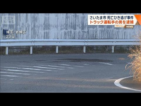 さいたま市 死亡ひき逃げ事件　トラック運転手の男を逮捕【ワイド！スクランブル】(2025年12月29日) サムネイル
