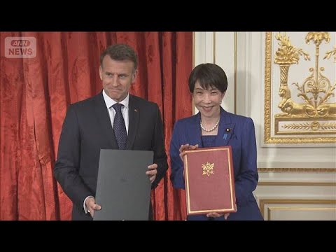 日仏首脳会談　イラン情勢の沈静化へ意思疎通で一致(2026年4月2日) サムネイル