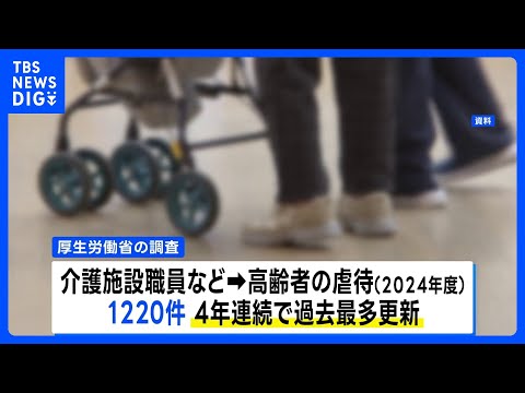 【過去最多】高齢者への介護職員などからの虐待件数1220件 「身体的虐待」「心理的虐待」など｜TBS NEWS DIG サムネイル