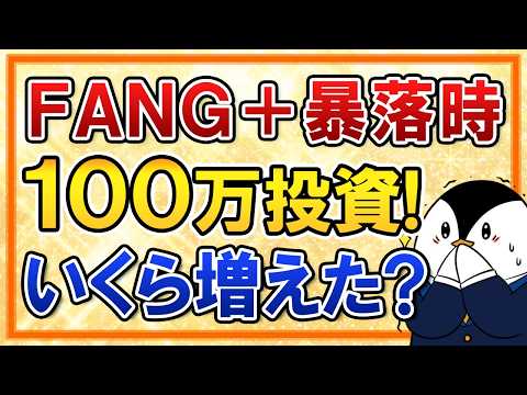 【リアルな結果】FANG+の暴落時に100万投資！いくら増えた？ サムネイル