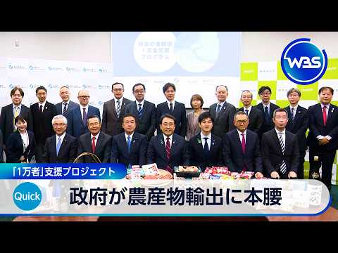 政府が農林水産物・食品輸出に本腰　「1万者」支援プロジェクト【WBS】 サムネイル