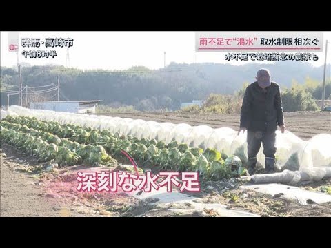 各地で「取水制限」水不足で栽培を断念した農家も 渇水の影響広がる【サタデーステーション】(2026年1月17日) サムネイル