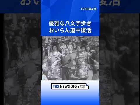 優雅な八文字歩き　おいらん道中復活｜TBS NEWS DIG shorts サムネイル