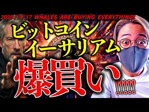 【速報】イーサリアム急騰！大口が爆買い！ビットコインは強さ継続。今後どうなる？仮想通貨最新ニュース【WHALES AR… サムネイル