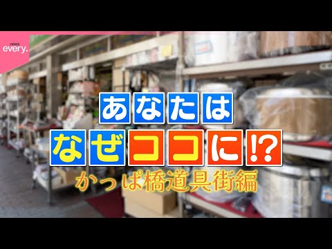 かっぱ橋道具街で聞いてみた  あなたはなぜココに？『every.特集』 サムネイル