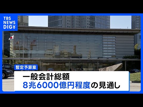 暫定予算案 一般会計総額は8.6兆円規模に　年度内成立のメドたたず｜TBS NEWS DIG サムネイル