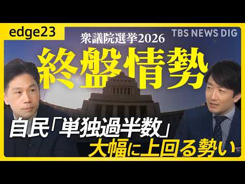 【衆議院選挙2026】終盤のJNN最新情勢を徹底解説！自民「単独過半数」大幅に上回る勢い 野党は大物議員も「追う」展開… サムネイル