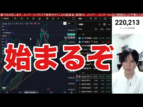 1/30【日本株に違和感。アドバンテスト決算後急落で半導体株撃沈か。日経平均上値重い】円高加速でドル円153円推移。米… サムネイル