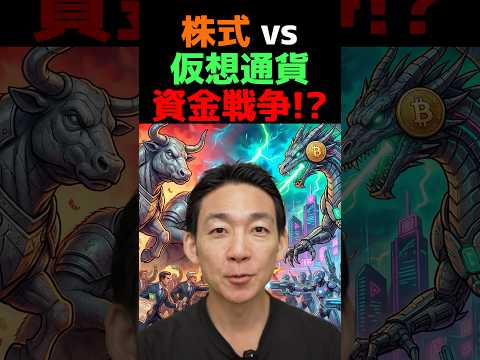 クリプトは株式に勝てるのか？ ビットコイン 仮想通貨 サムネイル