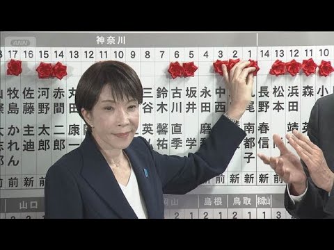 衆議院選挙　自民が単独310議席超を獲得(2026年2月9日) サムネイル