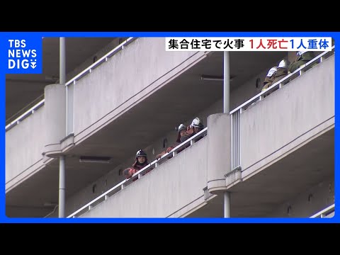 愛知県営・集合住宅で火事　80代くらいの女性1人死亡50代くらいの男性1人意識不明の重体　名古屋・南区｜TBS NEW… サムネイル