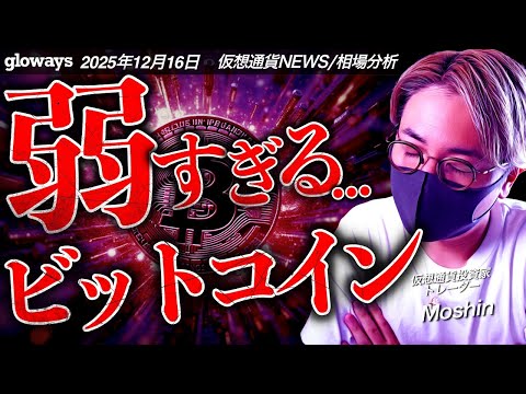 弱すぎビットコイン。重要経済指標を前に崩落の前兆か！？ サムネイル