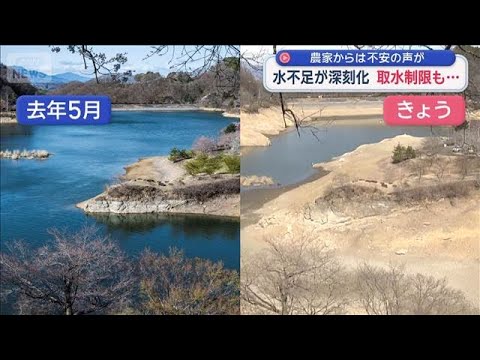 農家からは不安の声が　水不足が深刻化　取水制限も…　記録的少雨、今後の傾向は？【スーパーJチャンネル】(2026年2月… サムネイル