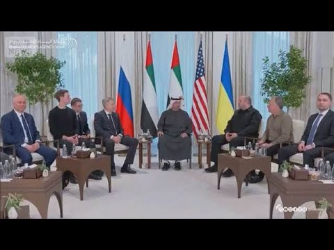 米・ロ・ウクライナ　全面侵攻後初の3カ国協議初日終了　領土問題焦点に24日も継続(2026年1月24日) サムネイル