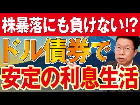 株暴落時に強い金融商品とは？！毎年の利息収入が安定的なドル建て債券とは？【1234】 サムネイル