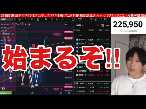 4/22【日本株信用害爆増で違和感拡大か⁉️】AI関連、半導体株爆上げで日経平均6万円間近。高配当株シフト来るか。ドル… サムネイル