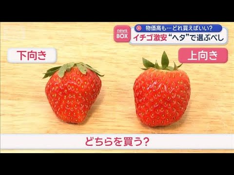 昨今お買い得のイチゴの選び方 「ヘタ」が上向きか否か見るべし【スーパーJチャンネル】(2026年4月6日) サムネイル
