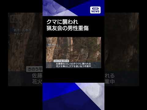 【ニュース】クマに襲われ猟友会の男性が重傷　岩手・花巻市shorts サムネイル